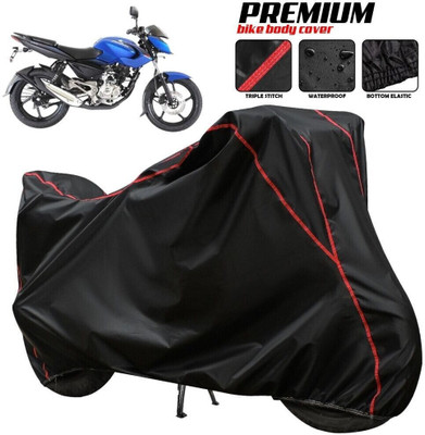 xodi Waterproof Two Wheeler Cover for Bajaj(Pulsar 135, Black, Red, Multicolor)