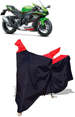 Amexride Two Wheeler Cover for Kawasaki(Ninja ZX 10R, Black)