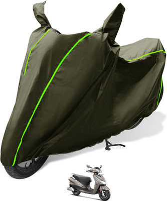 MOCKHE Waterproof Two Wheeler Cover for Hero(Destini 125, Green)