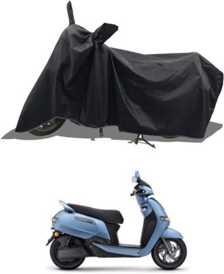 MMSSTAR Waterproof Two Wheeler Cover for TVS(iQube Electric, Black)