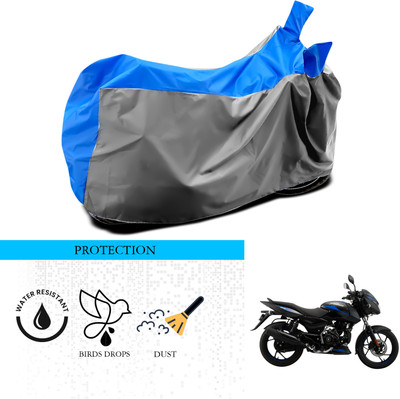 ANTHUB Waterproof Two Wheeler Cover for Bajaj(Pulsar 125, Grey, Blue)
