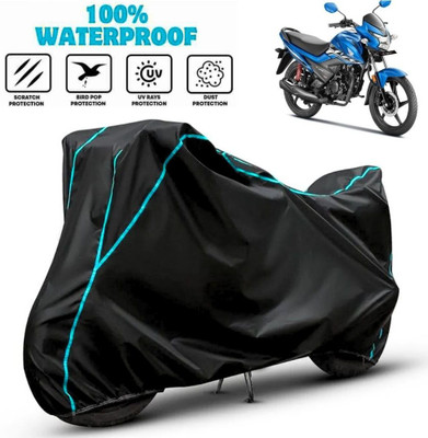 favy Waterproof Two Wheeler Cover for Honda(Livo, Black, Blue)
