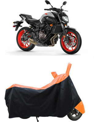 Coxtor Waterproof Two Wheeler Cover for Yamaha(MT 07 BS6, Orange)