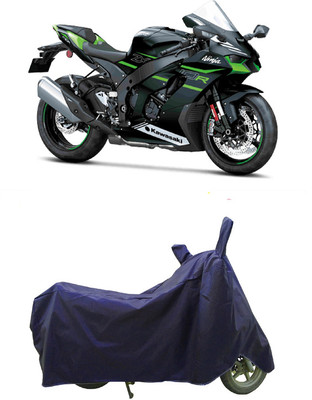 Coxtor Waterproof Two Wheeler Cover for Kawasaki(Ninja ZX-10R BS6, Blue)