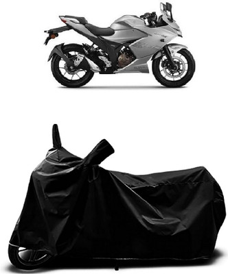 MMSSTAR Waterproof Two Wheeler Cover for Suzuki(Gixxer SF 250, Black)