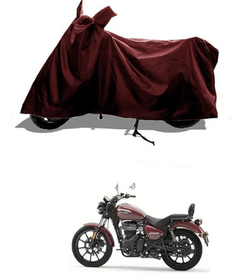 KEDIT Two Wheeler Cover for Royal Enfield(Meteor 350, Maroon)