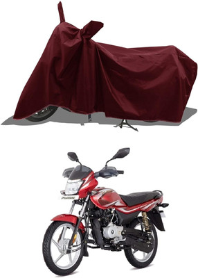 KEDIT Two Wheeler Cover for Bajaj(Platina 100 DTS-i, Maroon)