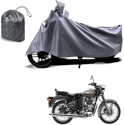 Autoinnovation Waterproof Two Wheeler Cover for Royal Enfield(Bullet 350, Grey)