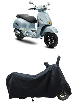 Coxtor Waterproof Two Wheeler Cover for Vespa(GTS Super 300, Black)