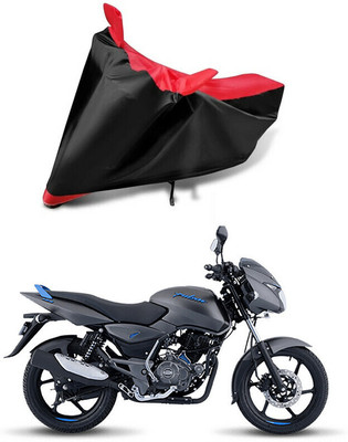 SK AUTO Waterproof Two Wheeler Cover for Bajaj(Pulsar 125, Red, Black)