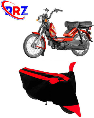 RRZ Waterproof Two Wheeler Cover for TVS(XL 100, Black, Red)