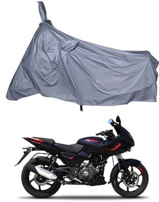 Genipap Two Wheeler Cover for Bajaj(Pulsar 180F, Silver)