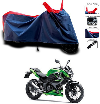 SEBONGO Waterproof Two Wheeler Cover for Kawasaki(Red, Blue)