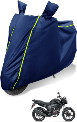 Auto Hub Waterproof Two Wheeler Cover for Honda(CB Trigger, Blue)