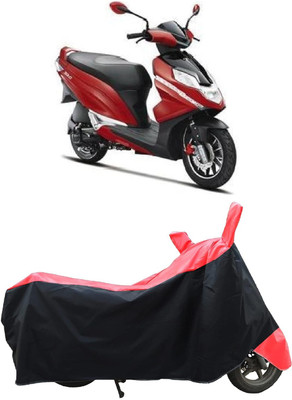 KEDIT Two Wheeler Cover for Hero(Dare BS6, Red, Black)