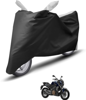 Caronix Waterproof Two Wheeler Cover for Bajaj(Dominar 400, Silver)