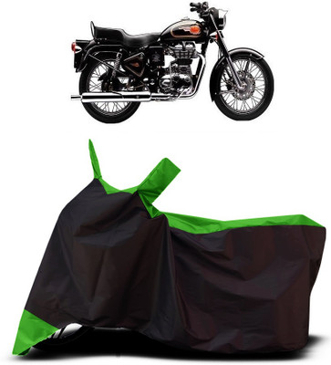 VESMEI Two Wheeler Cover for Royal Enfield(Bullet 350 Twinspark, Green)