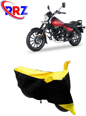 RRZ Waterproof Two Wheeler Cover for Bajaj(Avenger Street 160, Black, Yellow)
