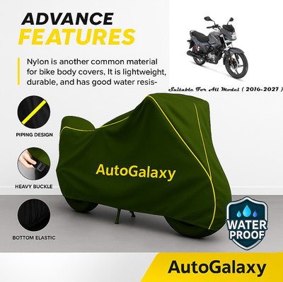 AutoGalaxy Waterproof Two Wheeler Cover for Hero(Glamour i3s BS6, Green)