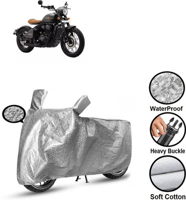 CODOKI Waterproof Two Wheeler Cover for JAWA(Perak, Silver)