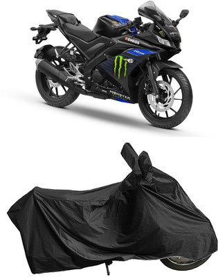 DIGGU Two Wheeler Cover for Yamaha(YZF R15 V3 Moto GP Edition BS6, Black)