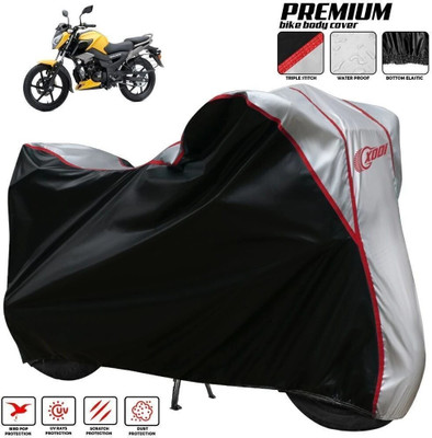 xodi Waterproof Two Wheeler Cover for TVS(Raider, Silver, Black)