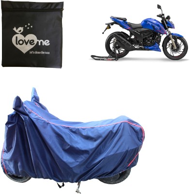 Love Me Waterproof Two Wheeler Cover for TVS(Apache RTR 200 4V, Blue)