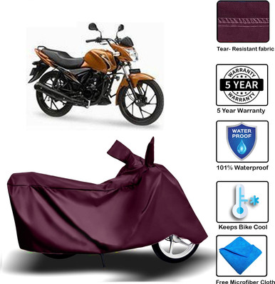MISSION COLLECTION Waterproof Two Wheeler Cover for Suzuki(Sling, Maroon)
