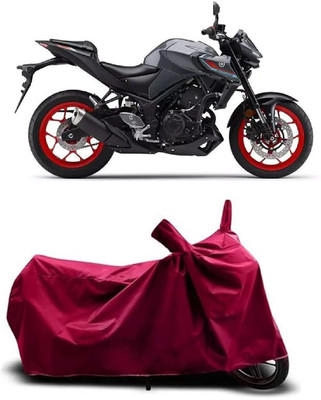 Coxtor Waterproof Two Wheeler Cover for Yamaha(MT 03 BS6, Maroon)