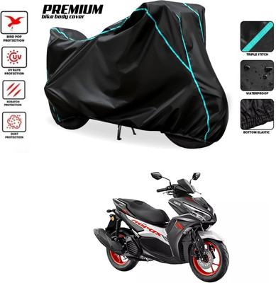 PAGORA Waterproof Two Wheeler Cover for Yamaha(Aerox 155 Maxi BS6, Black)