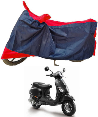 Mdstar Waterproof Two Wheeler Cover for Piaggio(Vespa, Red, Blue)