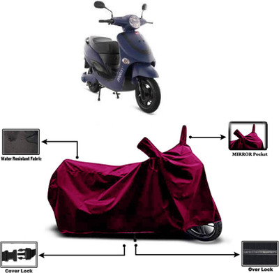 AASHTIK MART Two Wheeler Cover for Hero(Electric Photon, Maroon)