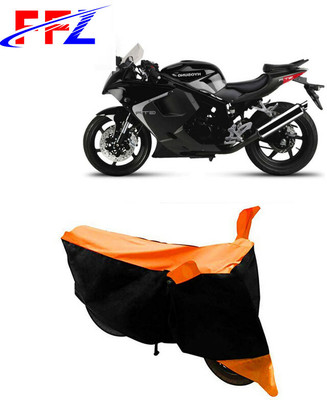 FFZ Waterproof Two Wheeler Cover for Hyosung(GT250R, Black, Orange)