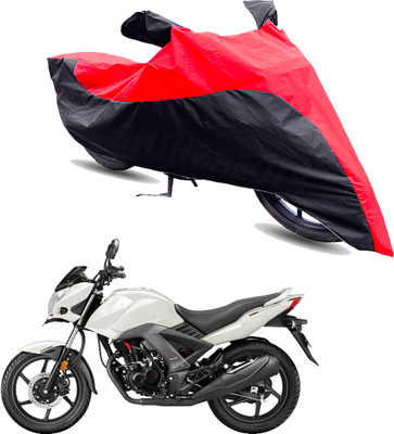 Motodreka Two Wheeler Cover for Honda(CB Unicorn, Red, Black)