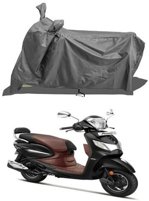 Tritika Waterproof Two Wheeler Cover for Hero(Pleasure Plus, Grey)