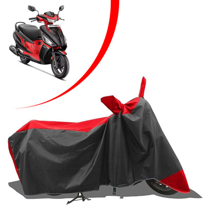ANTHUB Waterproof Two Wheeler Cover for Hero(Maestro Electric, Black, Red)