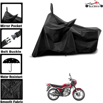 KEDIT Two Wheeler Cover for Yamaha(Gladiator, Black)