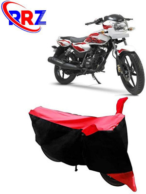 DeepShakshi AUTOMOTIVE Waterproof Two Wheeler Cover for TVS(Phoenix 125, Black, Red)
