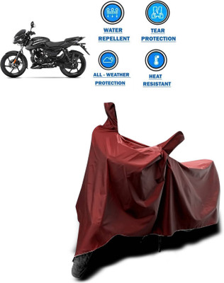 KEDIT Two Wheeler Cover for Bajaj(Pulsar 125, Maroon)