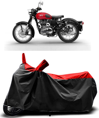 MMSSTAR Waterproof Two Wheeler Cover for Royal Enfield(Bullet 350 New BS6, Red)