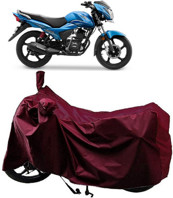 Matt Moon Two Wheeler Cover for TVS(Victor, Maroon)