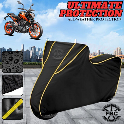 AutoGalaxy Waterproof Two Wheeler Cover for KTM(Duke 200, Black)