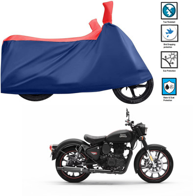 CODOKI Waterproof Two Wheeler Cover for Royal Enfield(Classic 350, Red)