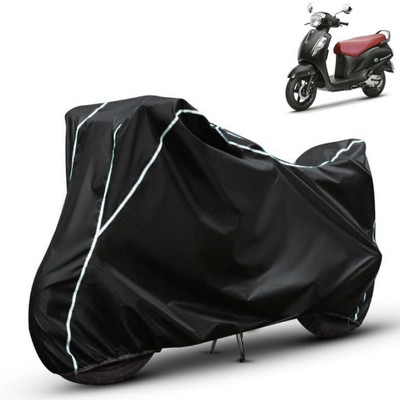 Amikan Waterproof Two Wheeler Cover for Suzuki(Access 125, Black)