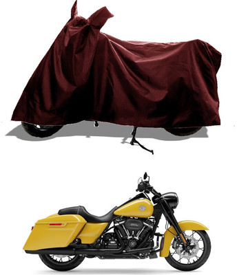 GROFATIK Two Wheeler Cover for Harley Davidson(Road King, Maroon)