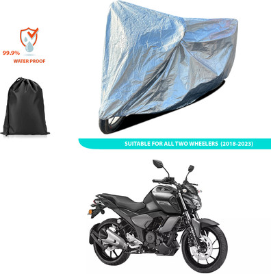 CODOKI Waterproof Two Wheeler Cover for Yamaha(FZ16, Silver)