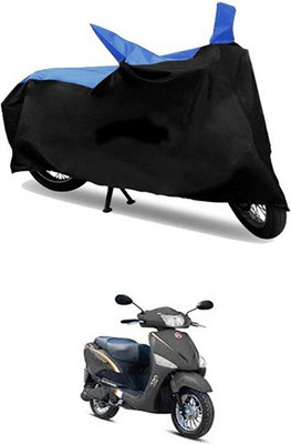Mdstar Waterproof Two Wheeler Cover for Hero(Electric Optima, Blue, Black)