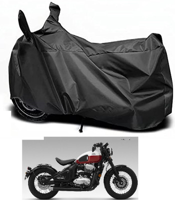 MOCKHE Waterproof Two Wheeler Cover for JAWA(42, Black)