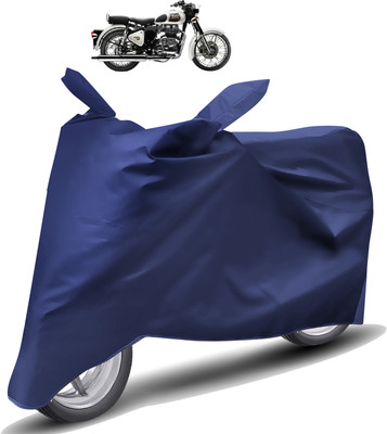 Caronix Two Wheeler Cover for Royal Enfield(Classic 350, Blue)