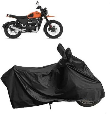 Tritika Waterproof Two Wheeler Cover for Triumph(Scrambler, Black)